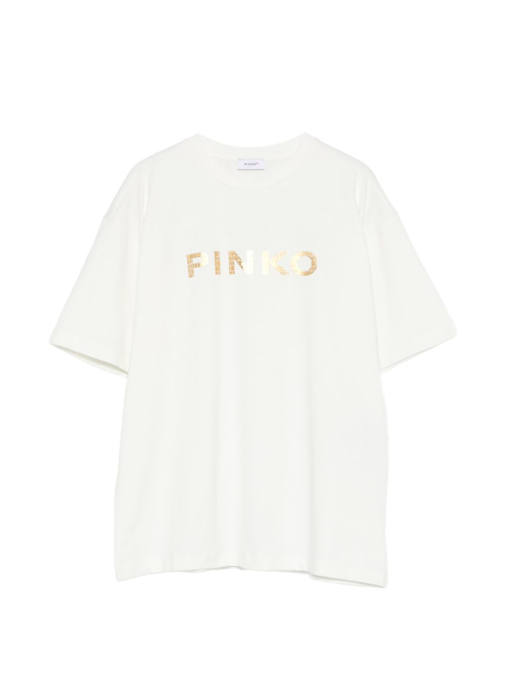 T-shirt bianca per bambina KFTS0430JE017 1071 Pinko Kids 