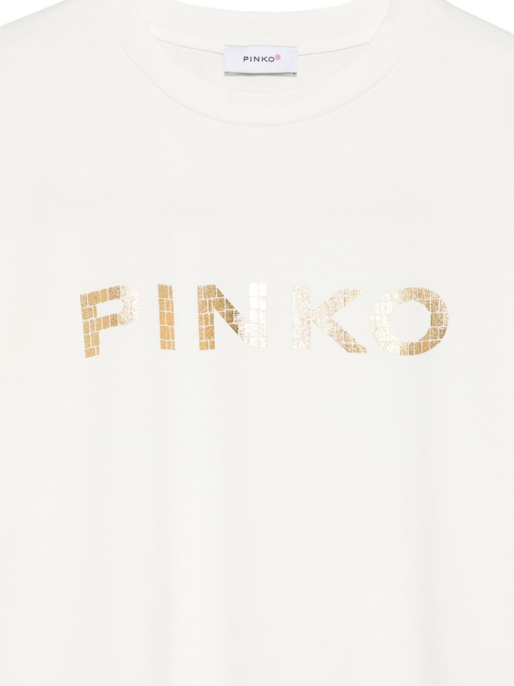 T-shirt bianca per bambina KFTS0430JE017 1071 Pinko Kids 