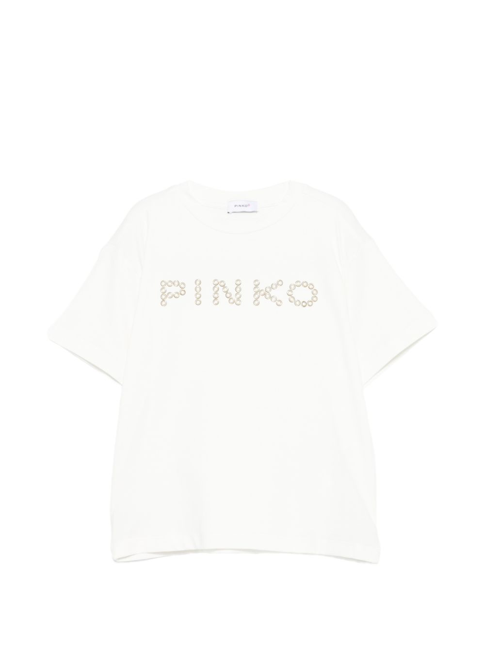 T-shirt bianco per bambina KFTS051CJE017 0998 Pinko Kids 