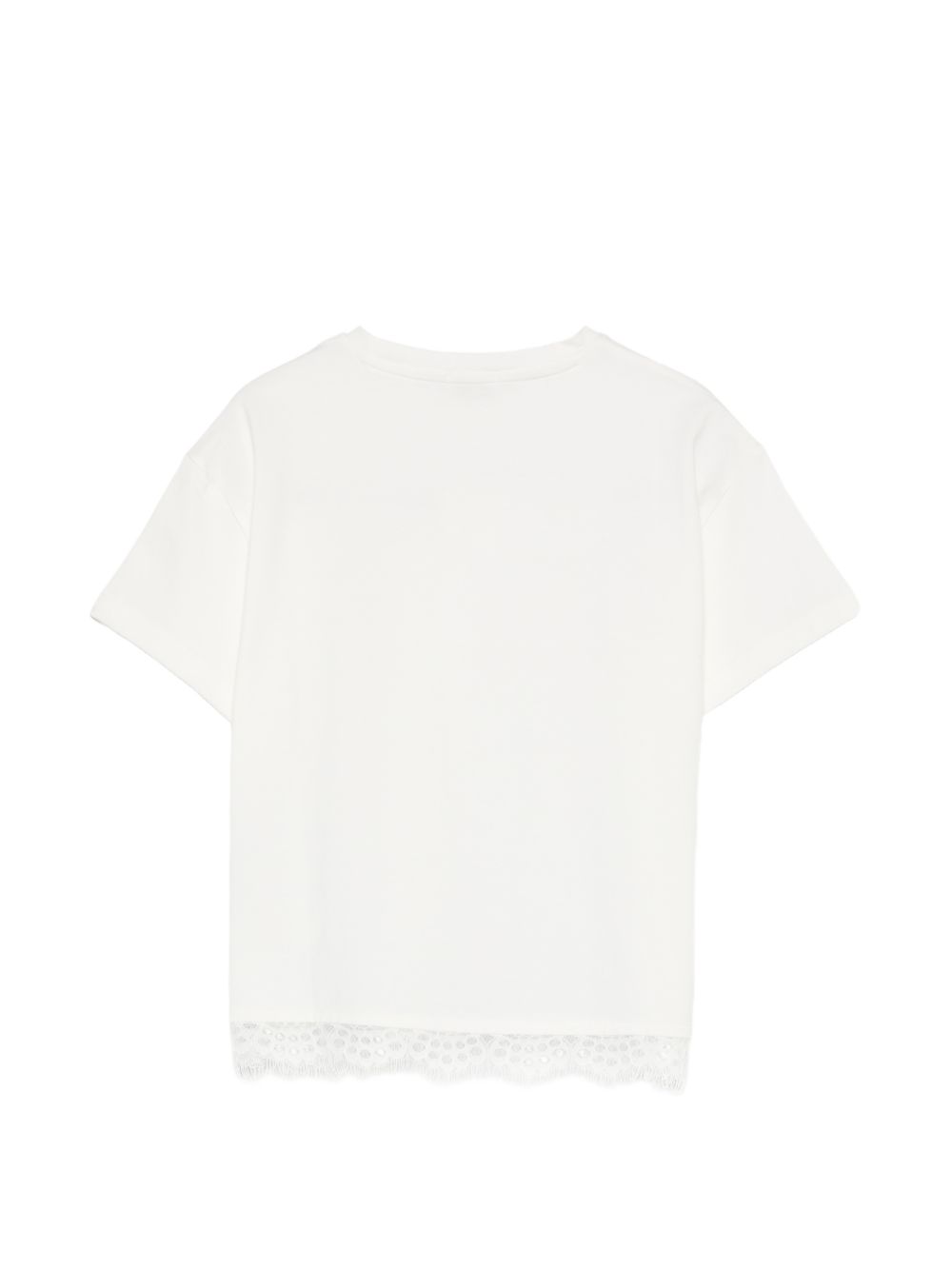 T-shirt bianca per bambina KFTS052CJE017 0065 Pinko Kids 