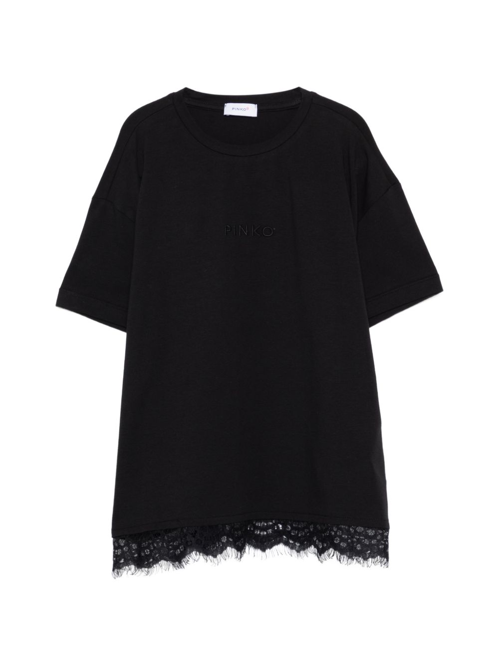 T-shirt nera per bambina KFTS052CJE017 N000 Pinko Kids 