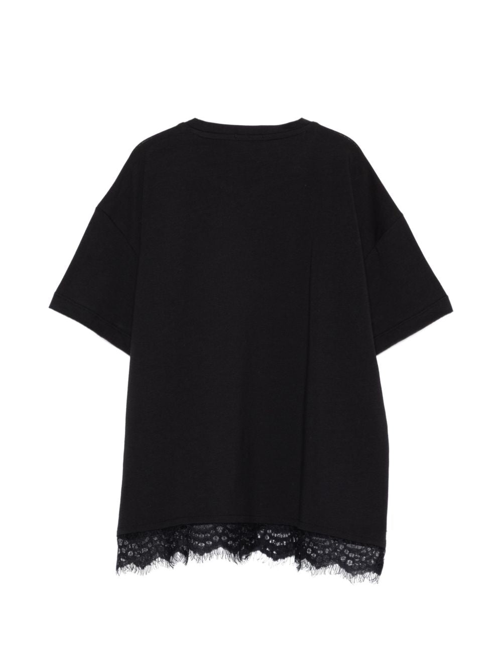 T-shirt nera per bambina KFTS052CJE017 N000 Pinko Kids 