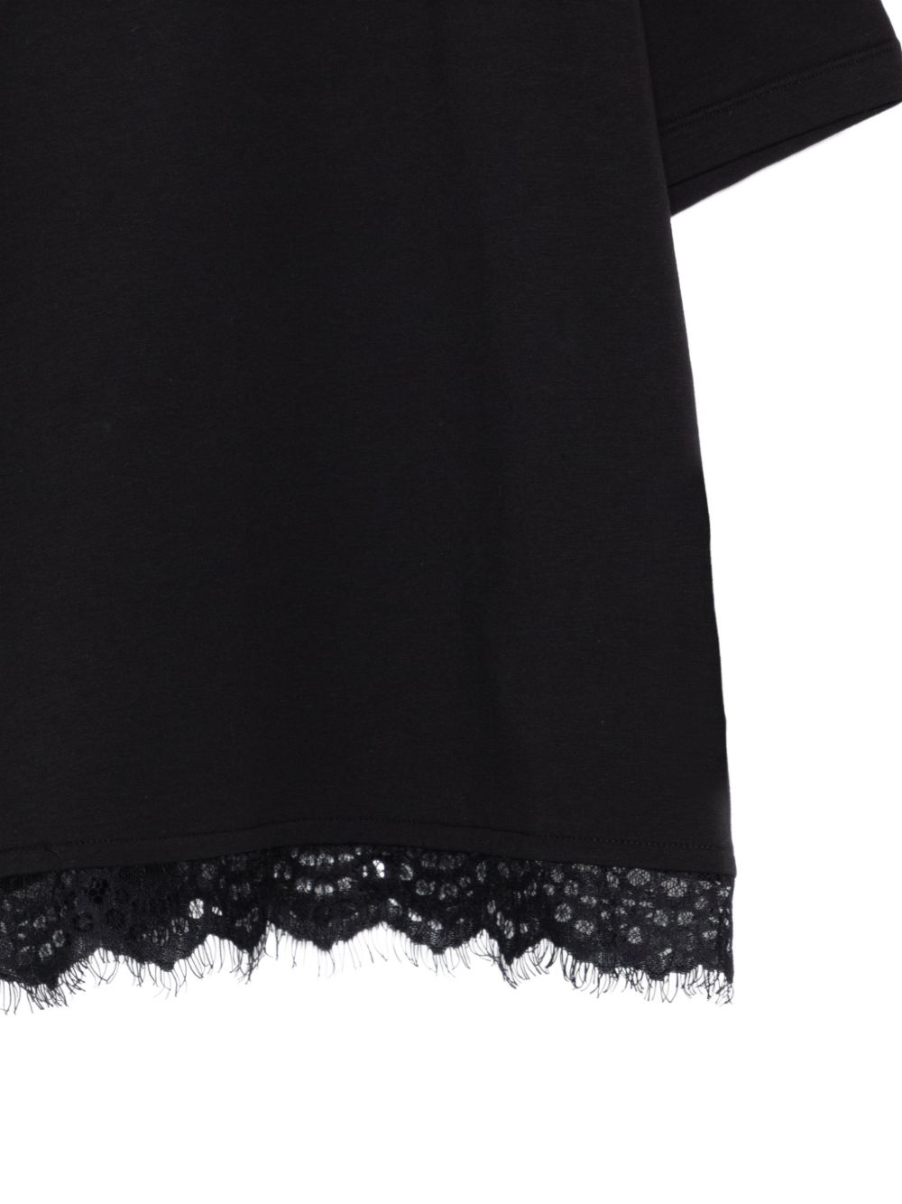 T-shirt nera per bambina KFTS052CJE017 N000 Pinko Kids 
