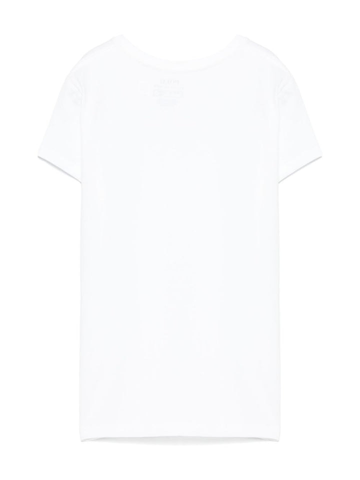 T-shirt bianca per bambina 313833549 064 Ralph Lauren Kids 
