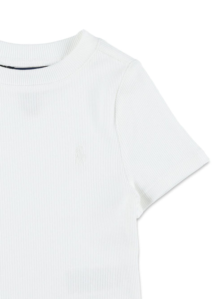 T-shirt bianco per bambina 313A96144 001 Ralph Lauren Kids 