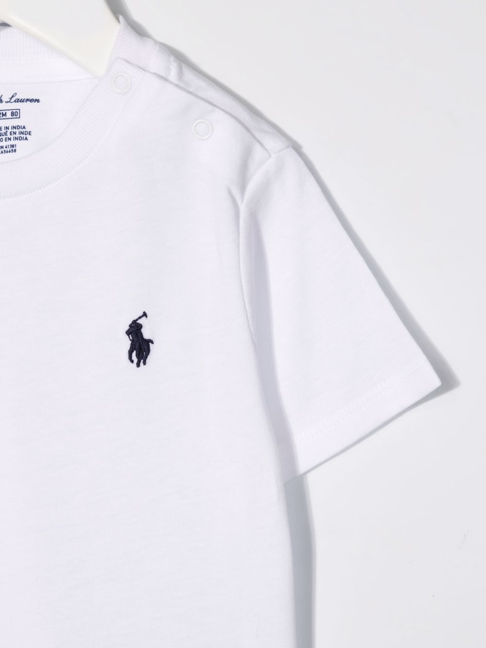 T-shirt bianca per neonato con logo 320832904 033 Ralph Lauren Kids 