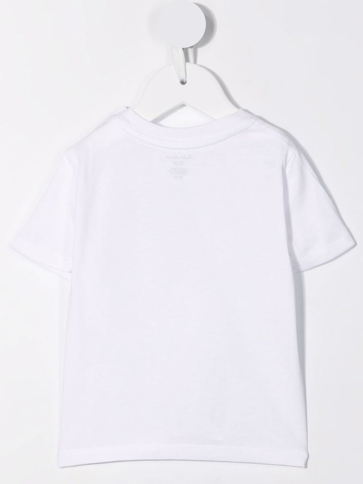 T-shirt bianca per neonato con logo 320832904 033 Ralph Lauren Kids 