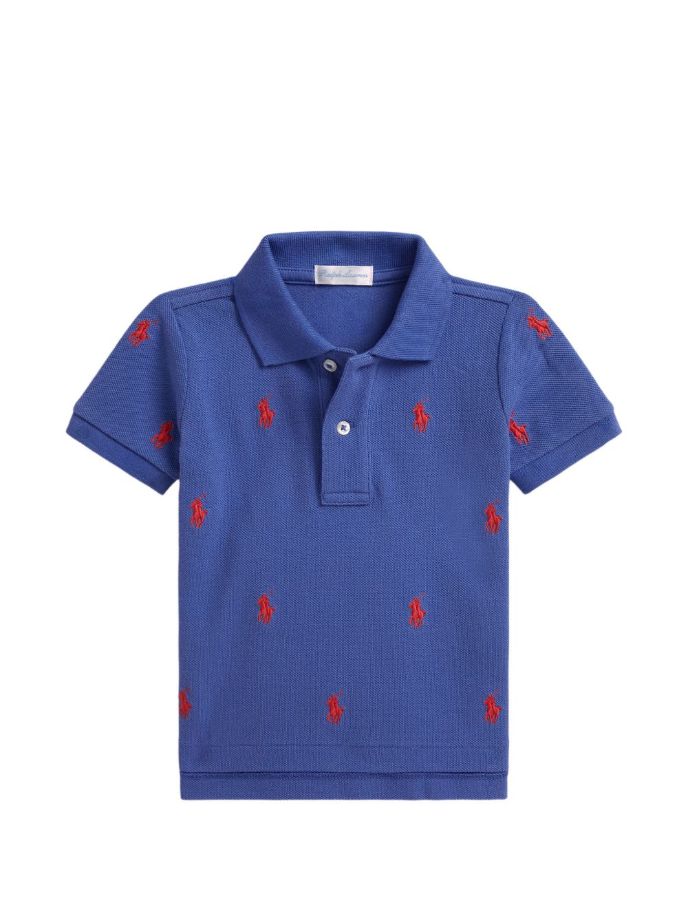 Polo blu/rosso per neonato 320882605 500 Ralph Lauren Kids 
