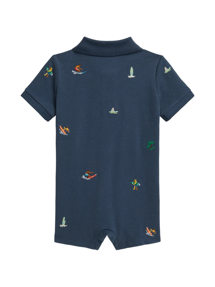 Tutina blu navy per neonato 320B14128 001 Ralph Lauren Kids 