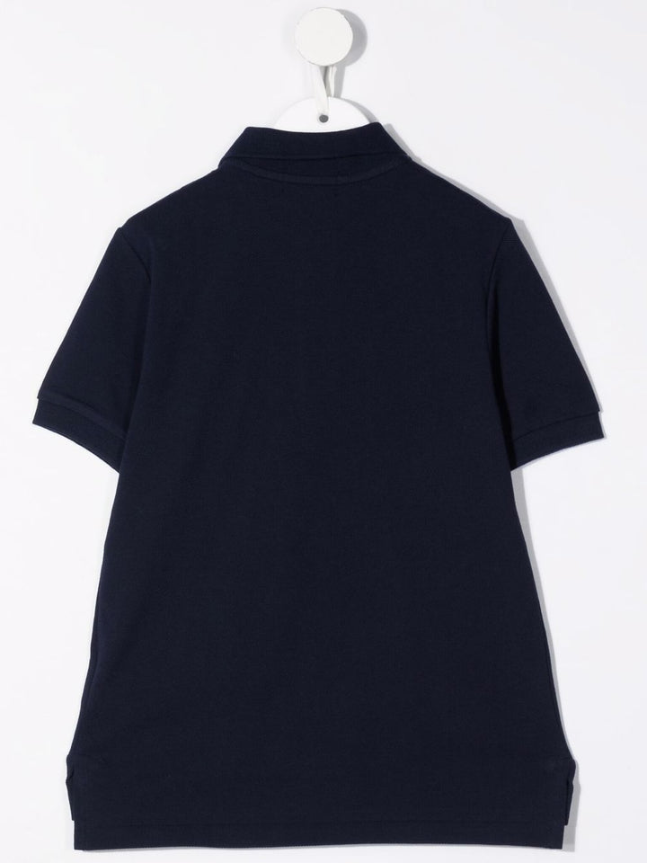Polo blu per bambino con logo 322603252 005 Ralph Lauren Kids 