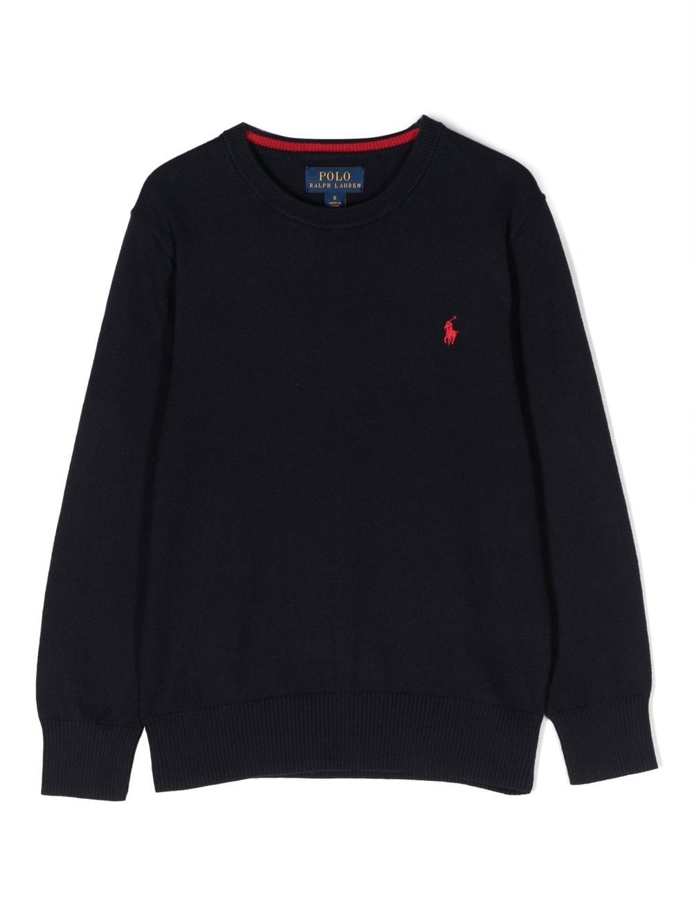 Maglia blu per bambino con logo 323799887 031 Ralph Lauren Kids 