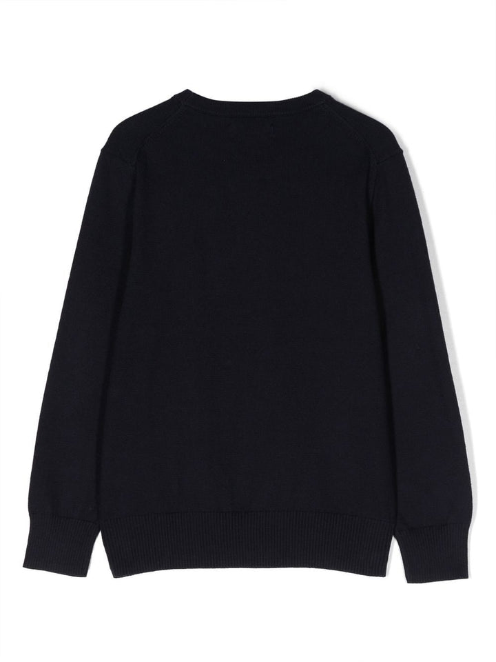 Maglia blu per bambino con logo 323799887 031 Ralph Lauren Kids 