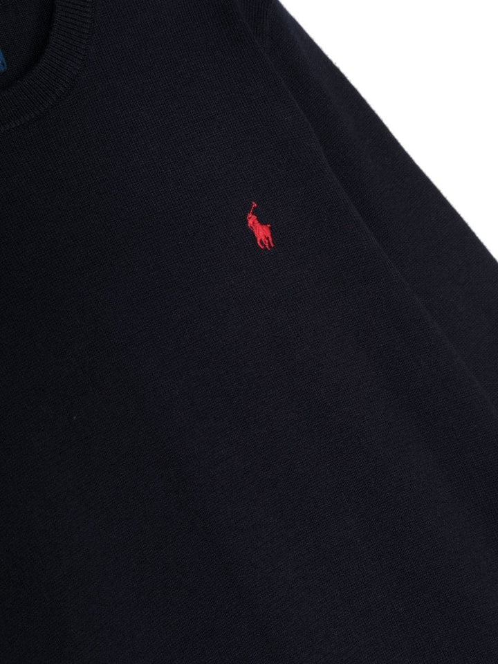 Maglia blu per bambino con logo 323799887 031 Ralph Lauren Kids 