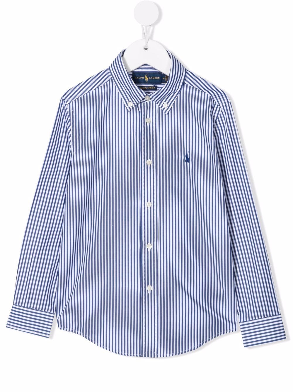 Camicia blu/bianco per bambino 323862260 002 Ralph Lauren Kids 
