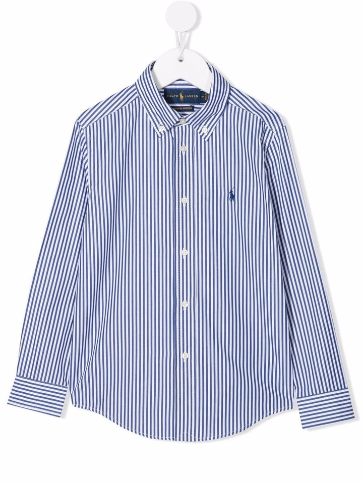Camicia blu/bianco per bambino 323862260 002 Ralph Lauren Kids 