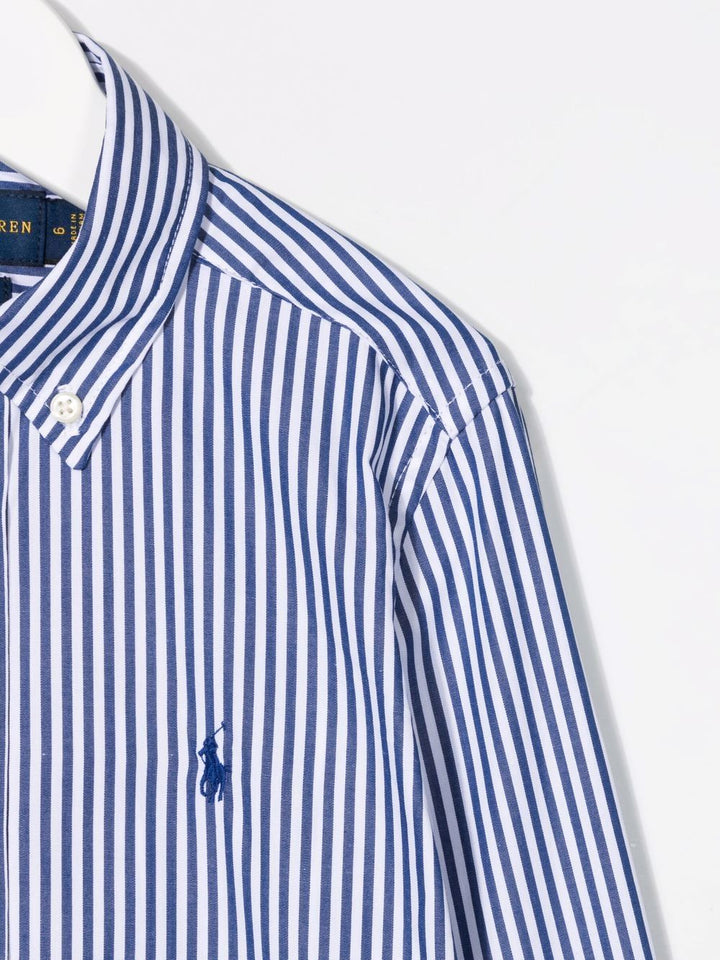 Camicia blu/bianco per bambino 323862260 002 Ralph Lauren Kids 