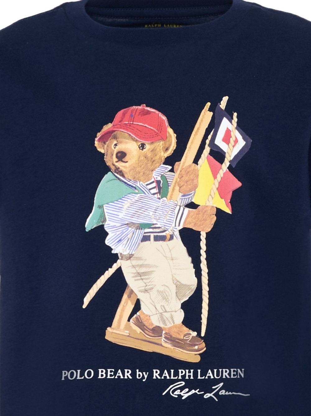 T-shirt blu per bambino 322A12428 001 Ralph Lauren Kids 