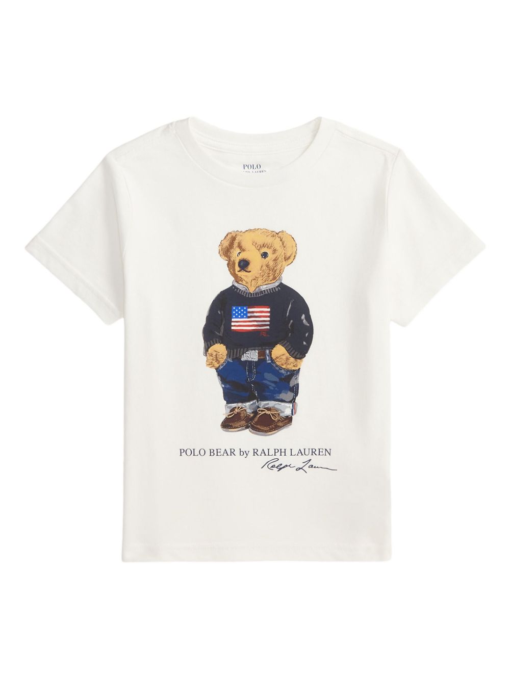 T-shirt bianco per bambino 322P00508 001 Ralph Lauren Kids 