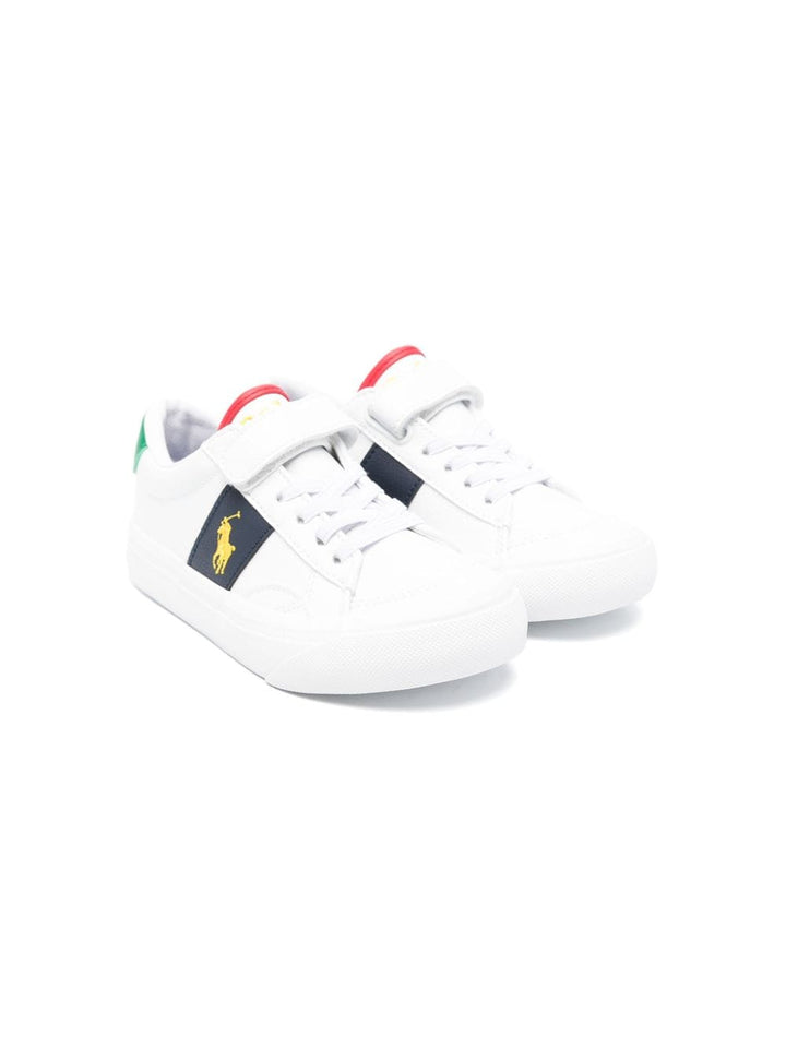 Sneakers bianche per bambino con logo RL00566111 RYL Ralph Lauren Kids 