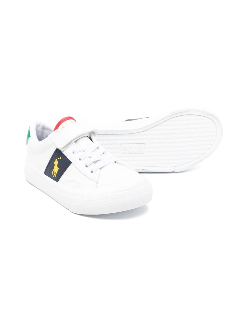 Sneakers bianche per bambino con logo RL00566111 RYL Ralph Lauren Kids 