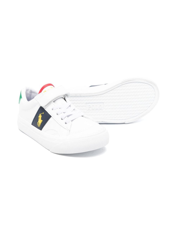 Sneakers bianche per bambino con logo RL00566111 RYL Ralph Lauren Kids 