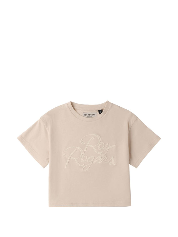 T-shirt beige per bambina 17600 1027 Roy Rogers Kids 