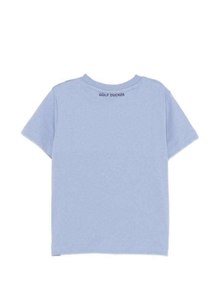 T-shirt blu per bambino JT1732XBESY22 90072 Save The Duck Kids 