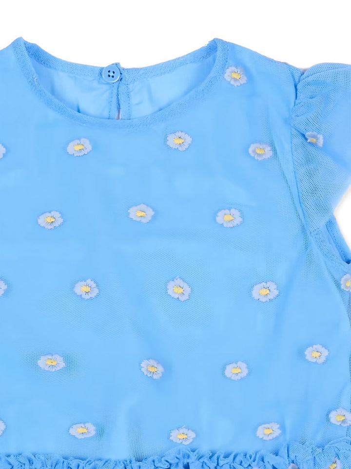 Abito blu per neonata TY1051Z3653 636EM Stella McCartney Kids 