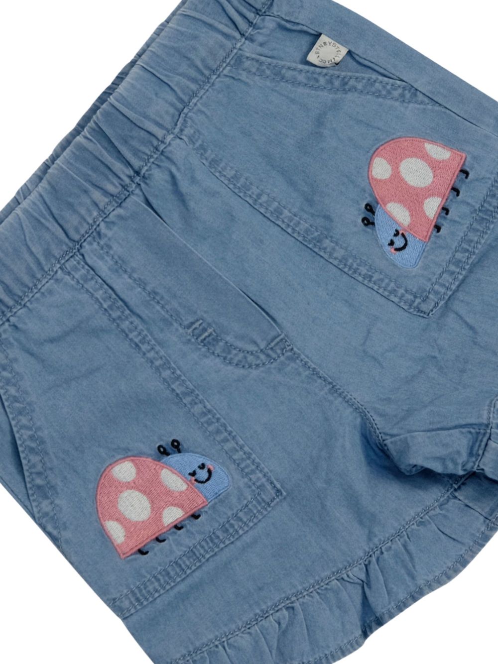 Bermuda blu per neonata TY6019Z0161 600 Stella McCartney Kids 