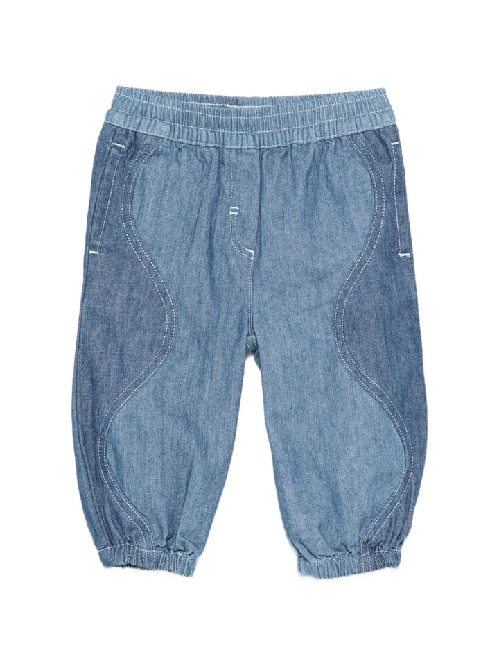 Pantalone blu per neonato TY6090Z0522 999 Stella McCartney Kids 