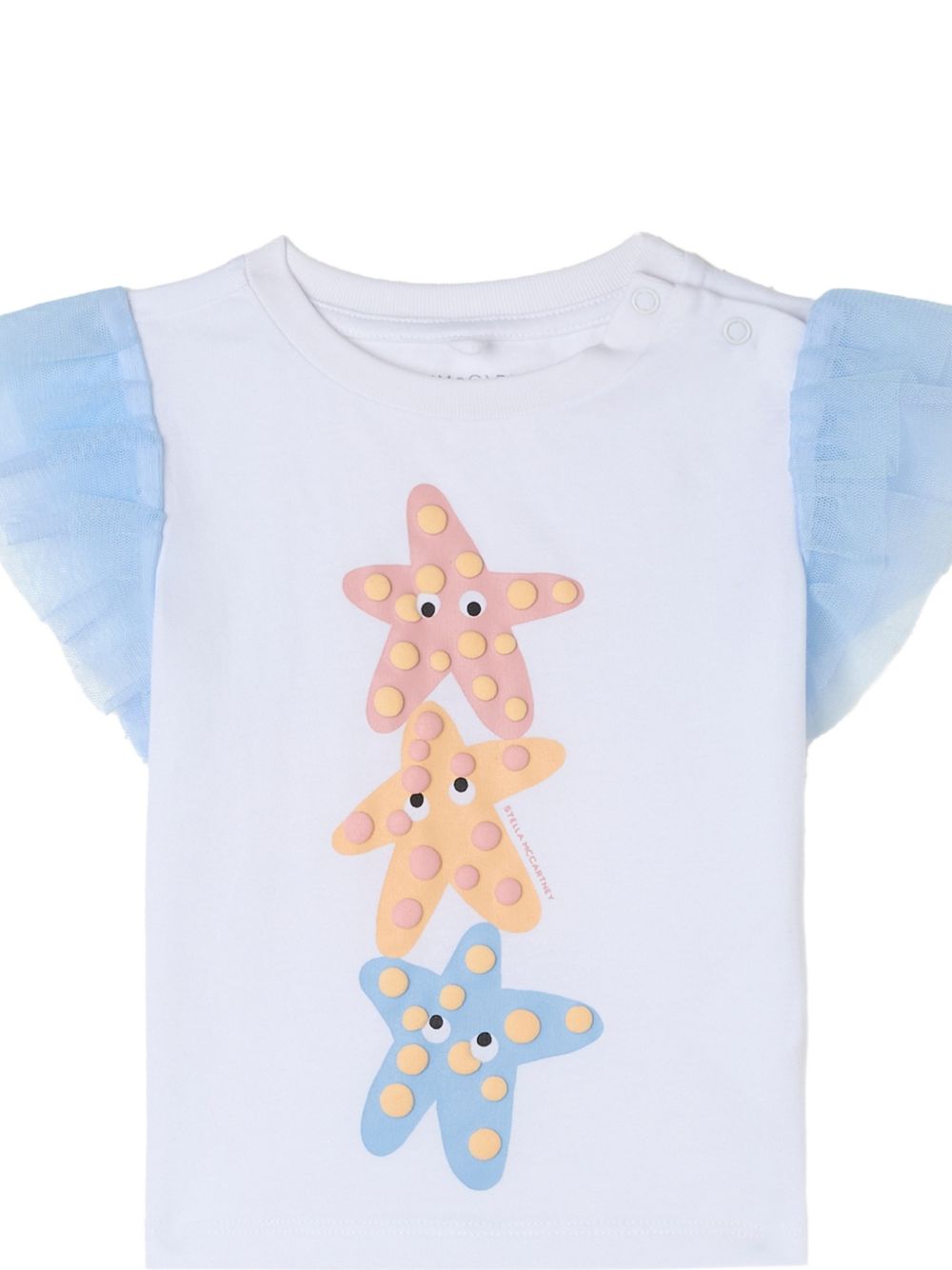 T-shirt bianca per neonata TY8071Z0434 100 Stella McCartney Kids 