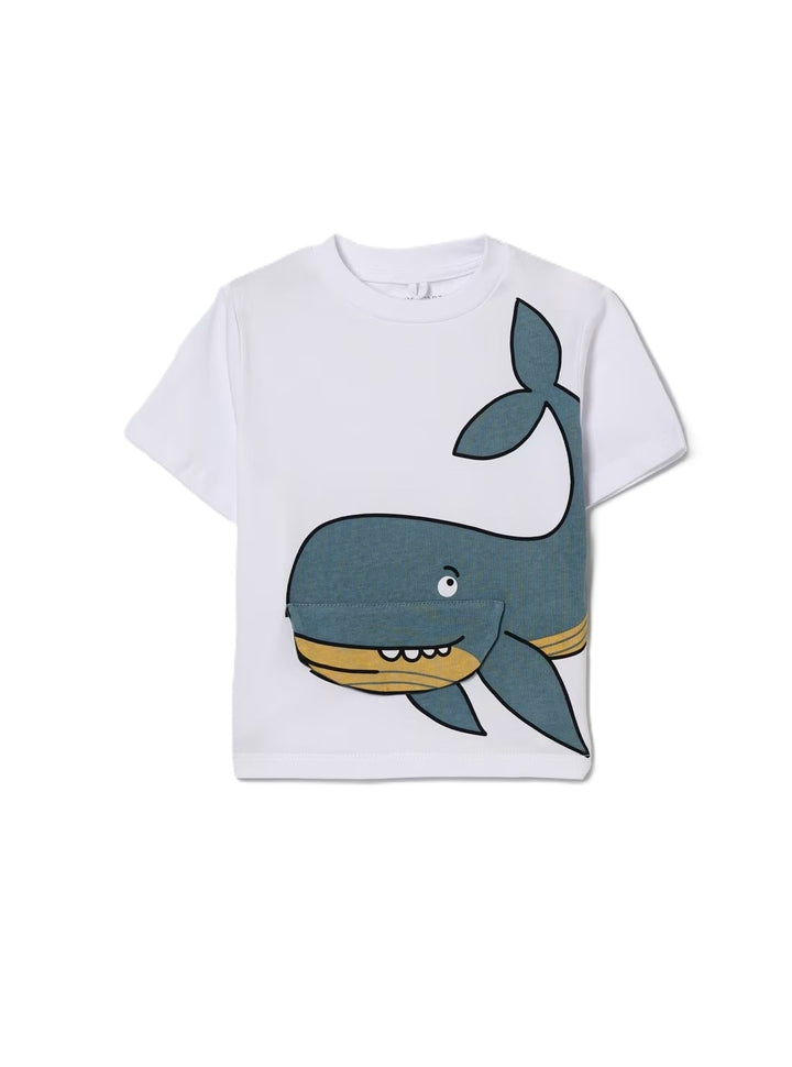 T-shirt bianca per bambino TY8Q71Z0434 100 Stella McCartney Kids 