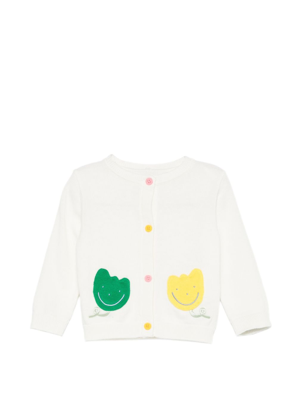 Cardigan bianco per neonata TY9120Z1876 101 Stella McCartney Kids 