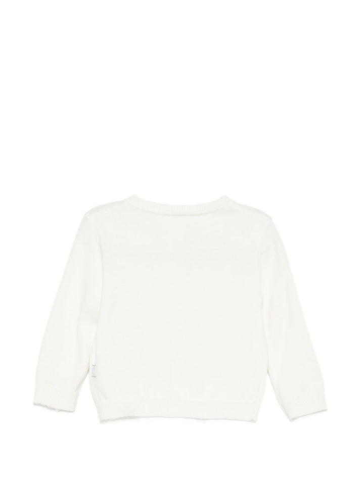 Cardigan bianco per neonata TY9120Z1876 101 Stella McCartney Kids 
