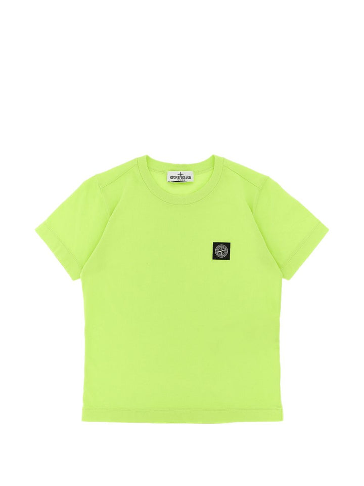 T-shirt verde limone per bambino 62100002S0047 V005F Stone Island Kids 