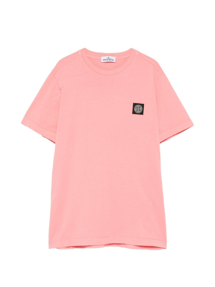 T-shirt rosa per bambino 62100002S0047 V008D Stone Island Kids 