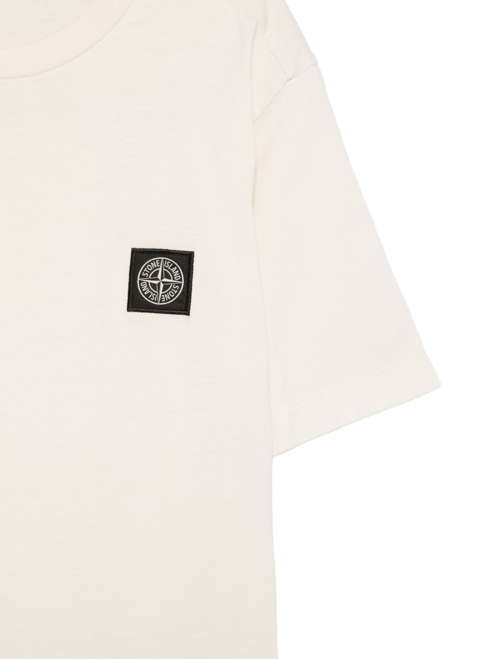 T-shirt gesso beige per bambino 62100002S0047 V0097 Stone Island Kids 
