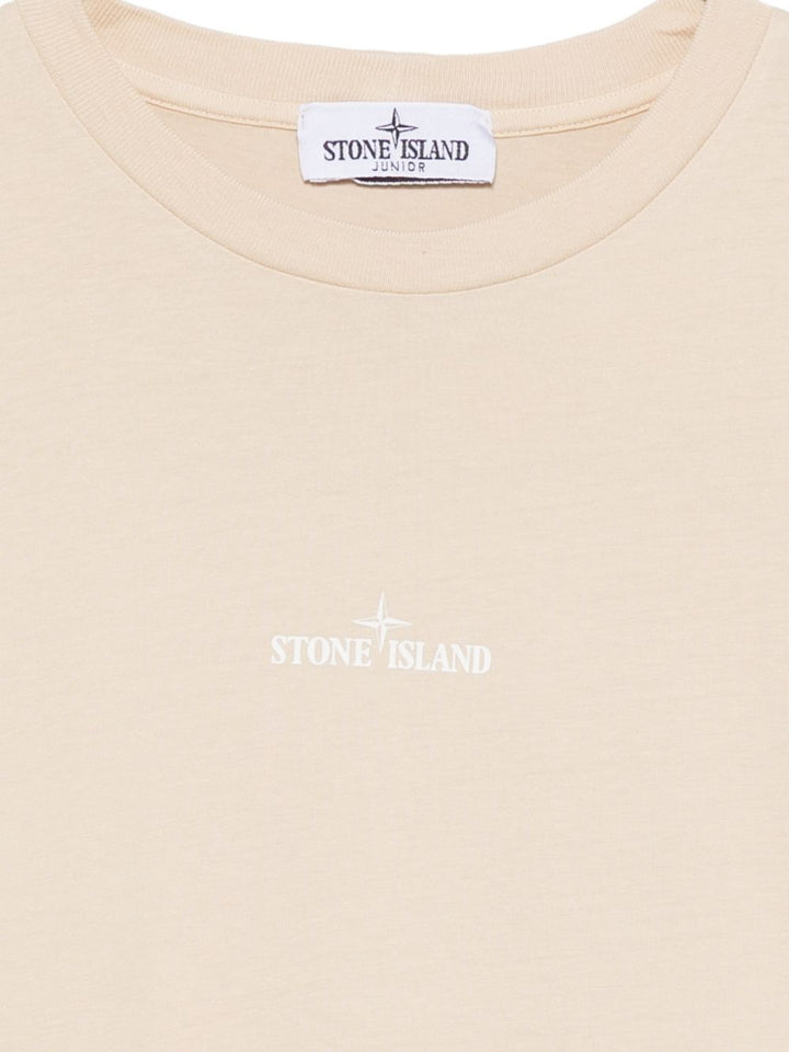 T-shirt beige per bambino 62100009S0377 V0090 Stone Island Kids 