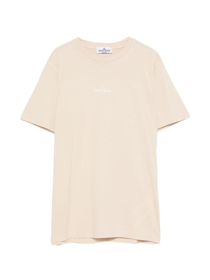 T-shirt beige per bambino 62100009S0377 V0090 Stone Island Kids 