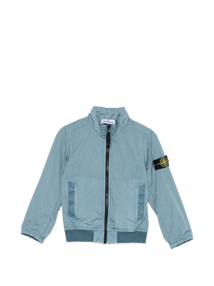 Giubbotto blu polvere per bambino 64100002S0A23 V004A Stone Island Kids 