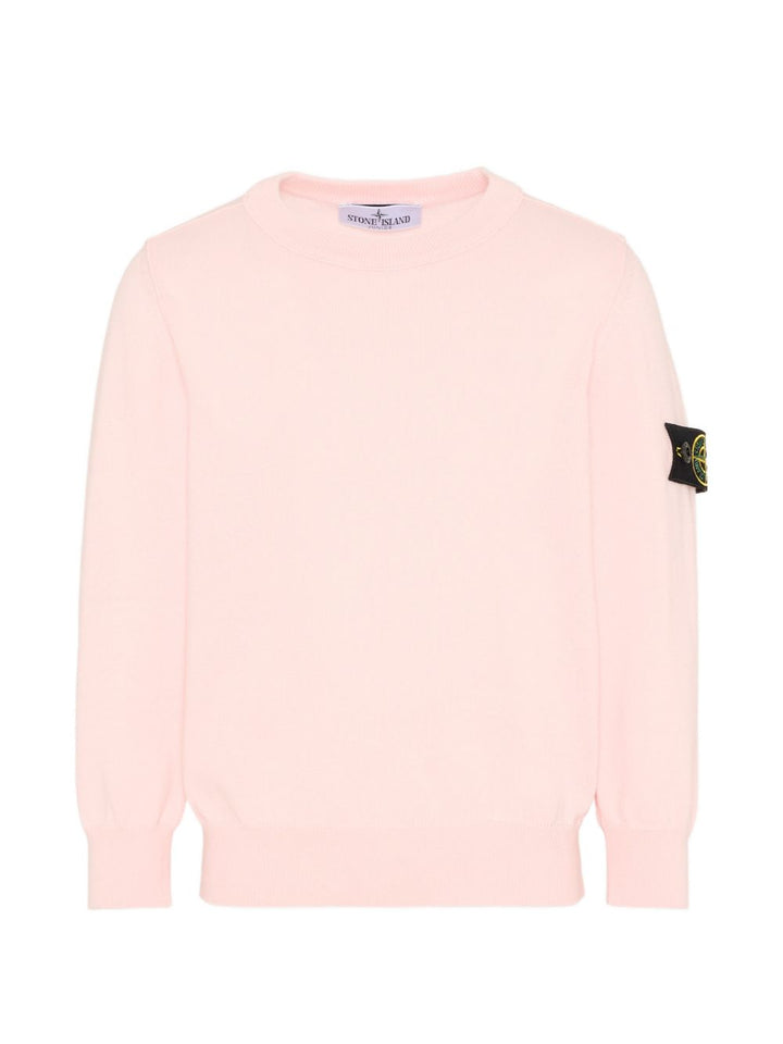 Maglione rosa per bambino 65100001S00B2 V0080 Stone Island Kids 