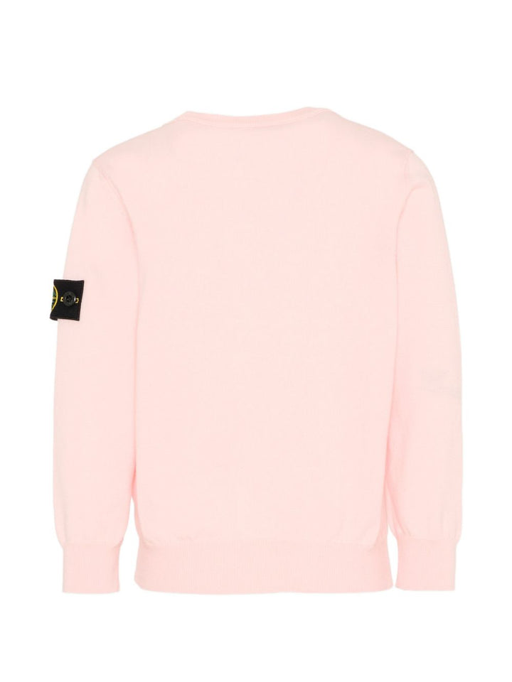 Maglione rosa per bambino 65100001S00B2 V0080 Stone Island Kids 