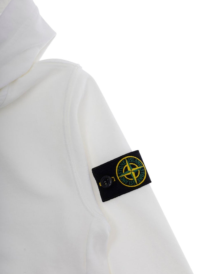 Felpa bianca per bambino 66100004S0040 V0001 Stone Island Kids 