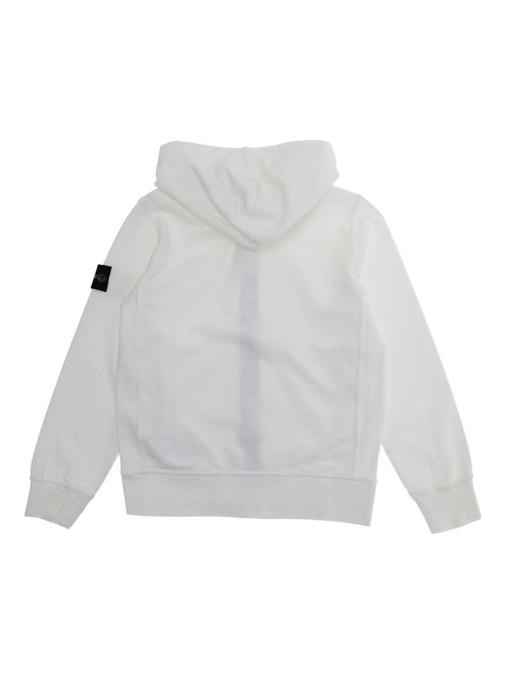 Felpa bianca per bambino 66100004S0040 V0001 Stone Island Kids 