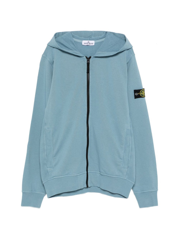 Felpa blu per bambino 66100004S0040 V004A Stone Island Kids 
