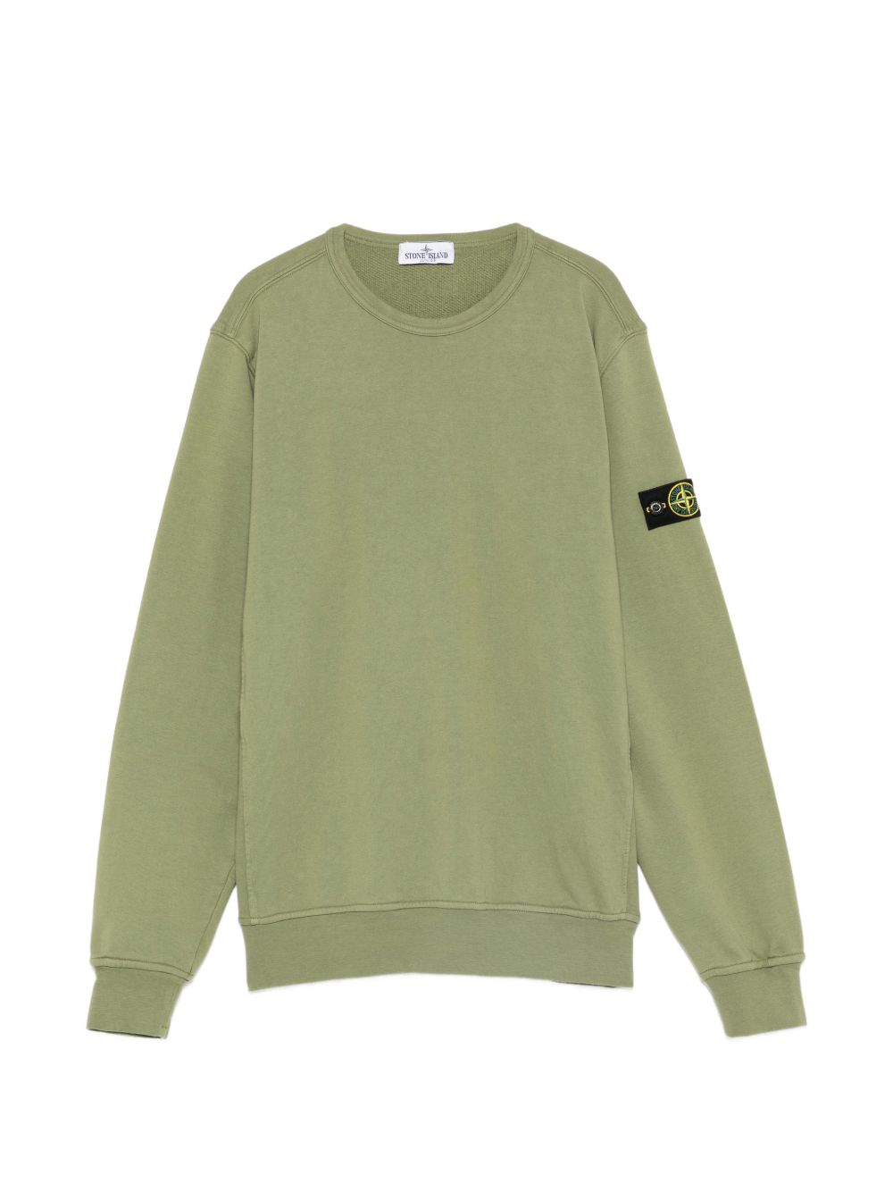 Felpa verde oliva per bambino 66100005S0040 V0058 Stone Island Kids 