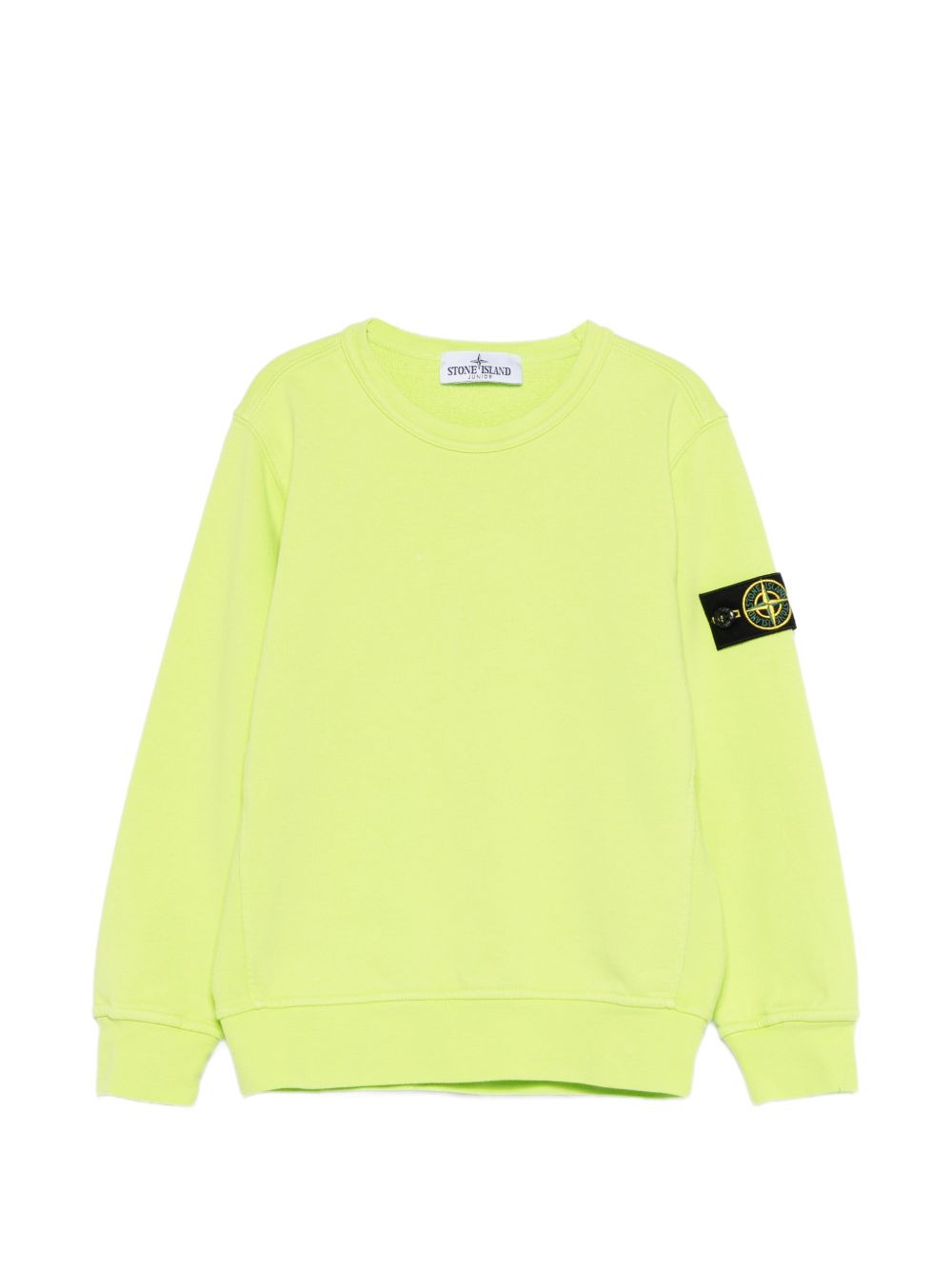 Felpa verde per bambino 66100005S0040 V005F Stone Island Kids 