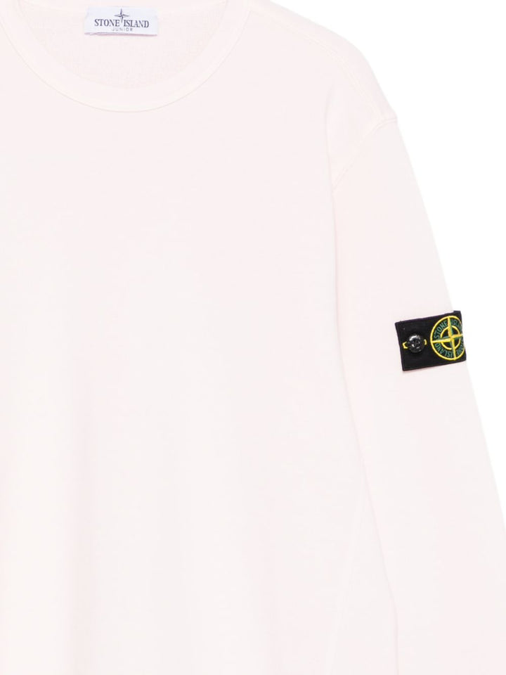 Felpa rosa per bambino 66100005S0040 V0080 Stone Island Kids 