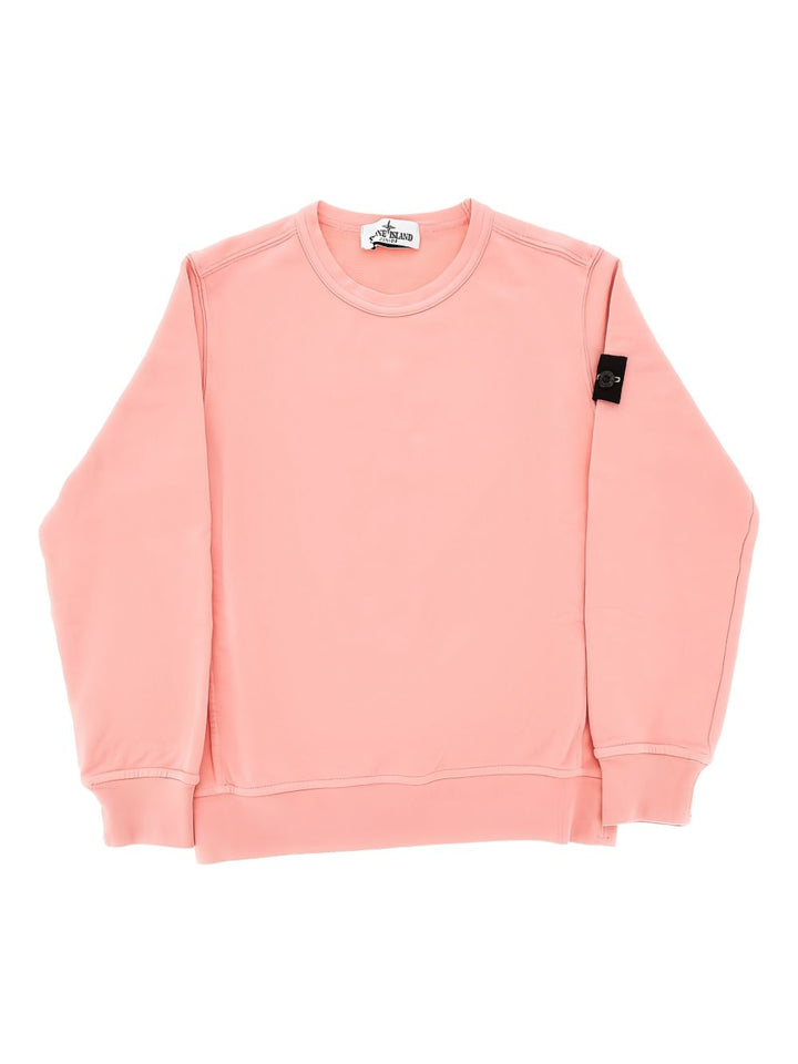 Felpa rosa per bambino 66100005S0040 V008D Stone Island Kids 