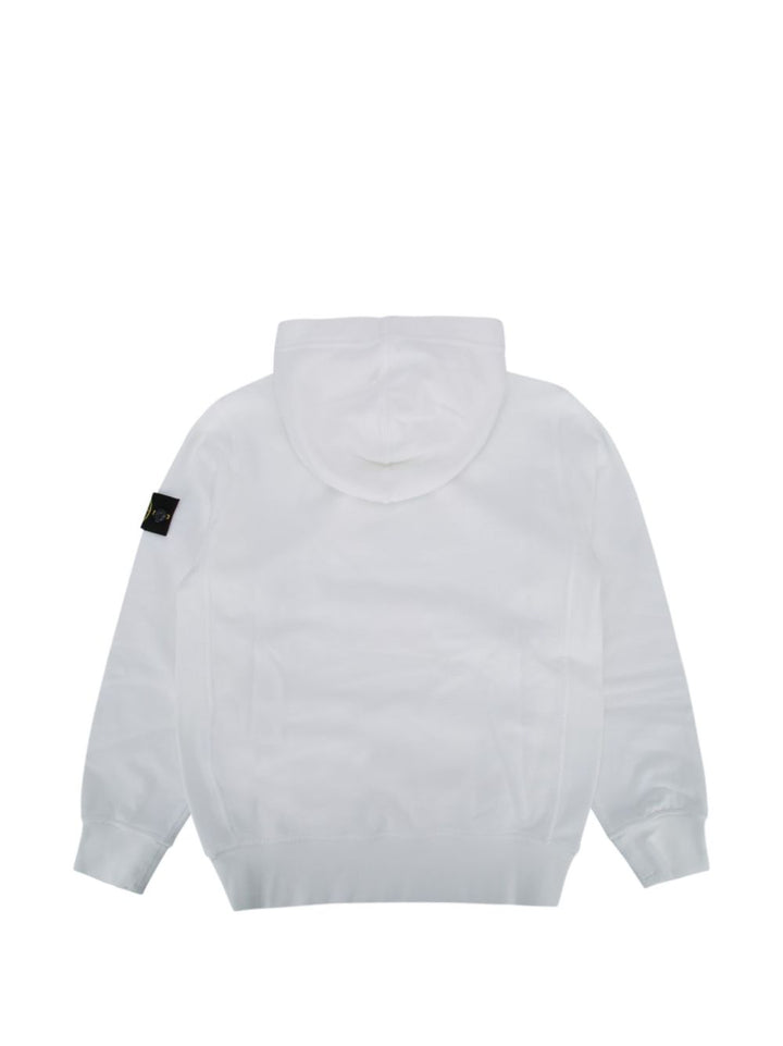 Felpa bianca per bambino 66100014S0040 V0001 Stone Island Kids 